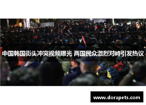 中国韩国街头冲突视频曝光 两国民众激烈对峙引发热议